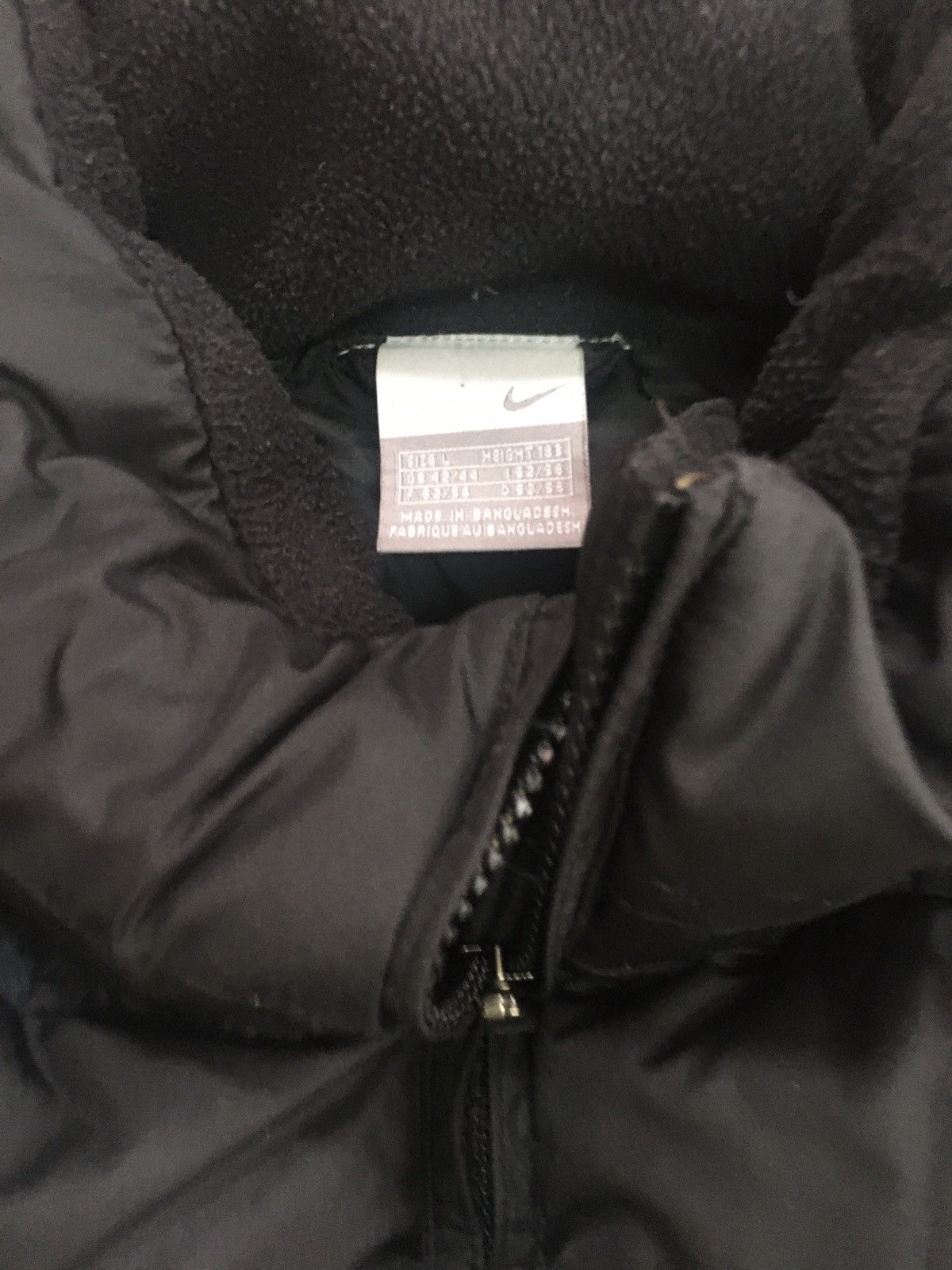 Nike × Vintage Nike VintageY2K Big Nike Logo Puffer Down Brown Vest Size US L / EU 52-54 / 3 - 2 Thumbnail