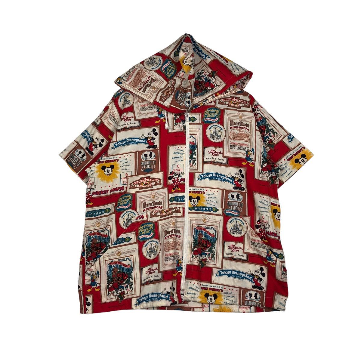 Cartoon Network 📌Short Sleeve Hoodie Jacket Tokyo Disneyland Overprint Size US M / EU 48-50 / 2 - 2 Thumbnail