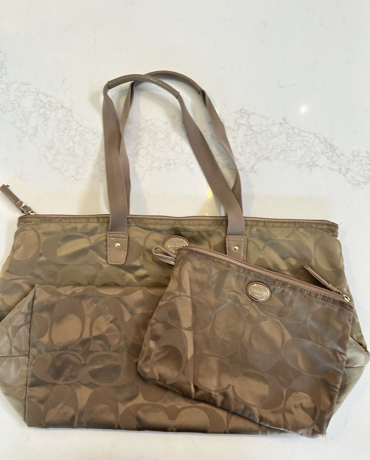 Coach Coach Getaway Signature Nylon Weekender Tote Bag Pouch Set Size ONE SIZE - 5 Thumbnail