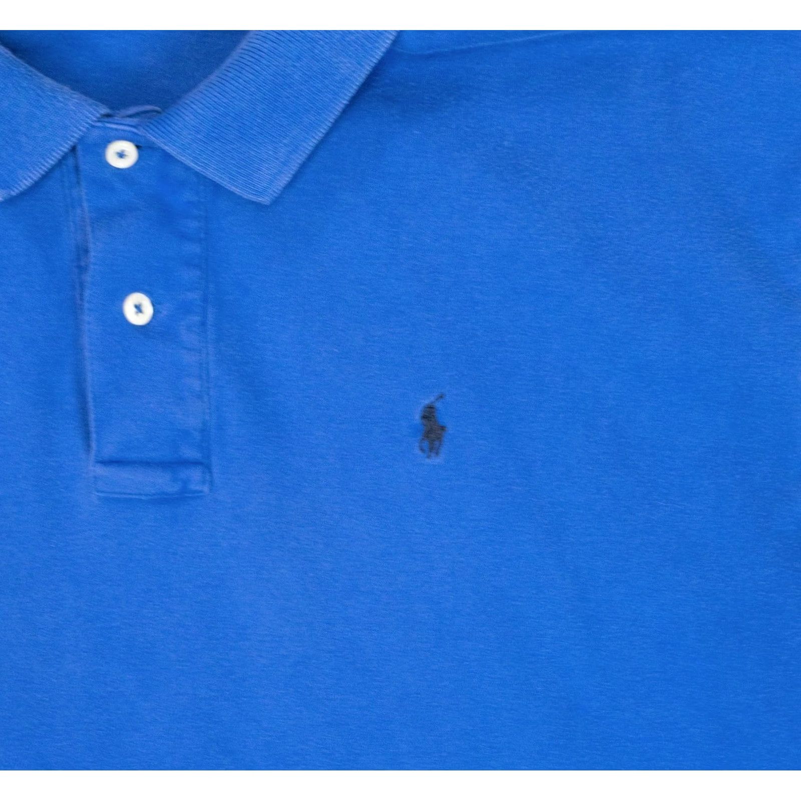 Polo Ralph Lauren VINTAGE Polo Ralph Lauren Shirt Mens XL Blue Pony Golf Casual 90s University Hip Hop Retro VTG Kanye Size US XL / EU 56 / 4 - 2 Thumbnail