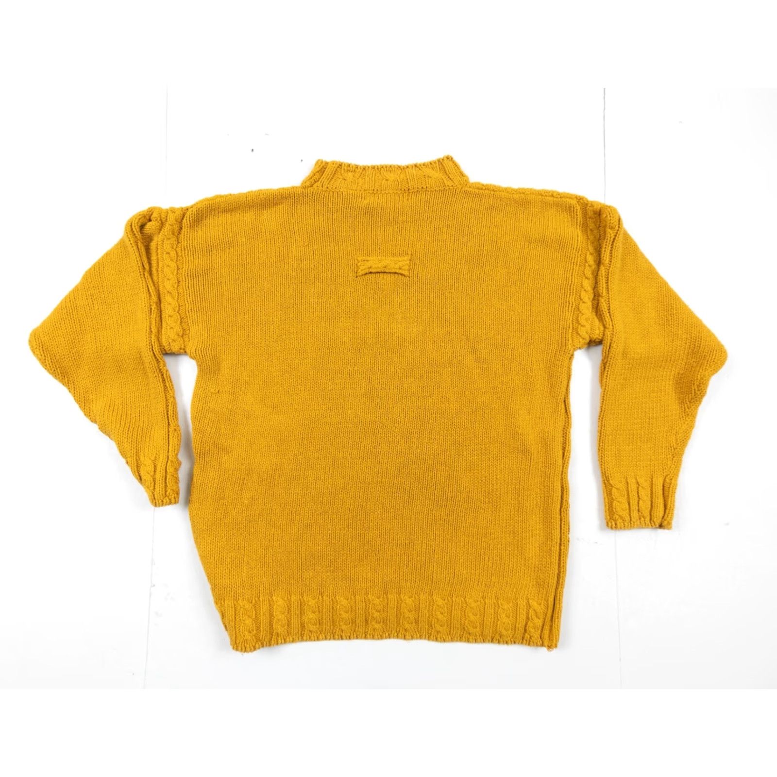 Vintage VINTAGE Hunt Club Women's Sweater Knit Cable Pullover Adult Medium Orange All Seasons Crew/Mock Neck, Ramie-Cotton, 2-Ply Knit, Pre-Owned Size M / US 6-8 / IT 42-44 - 5 Thumbnail