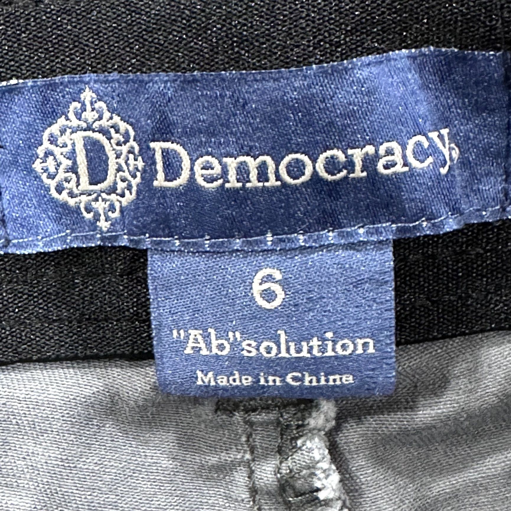 Vintage Democracy Jeans Women Size 6 Gray Camo Skinny Stretch Zip Pockets Denim Slim Rise Mid 8.5-10.5 Regular Inseam 28.5 in Charcoal Wash Size 30" / US 8 / IT 44 - 3 Thumbnail