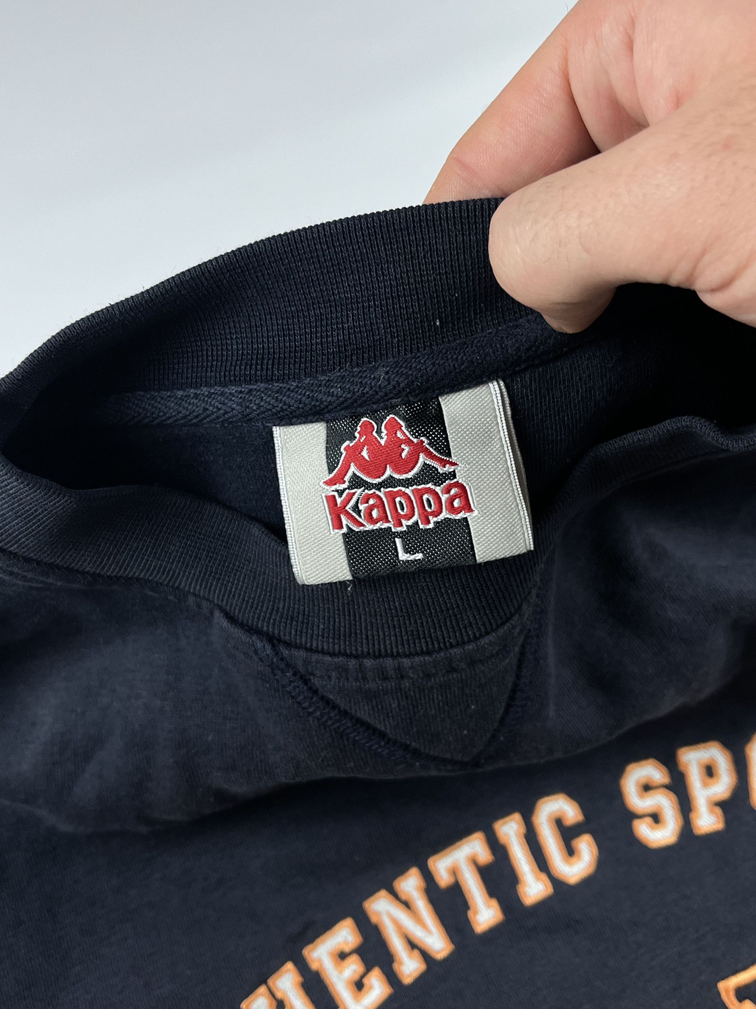 Kappa × Vintage 90s Kappa Vintage Center Logo Sweatshirt Size US XL / EU 56 / 4 - 3 Thumbnail