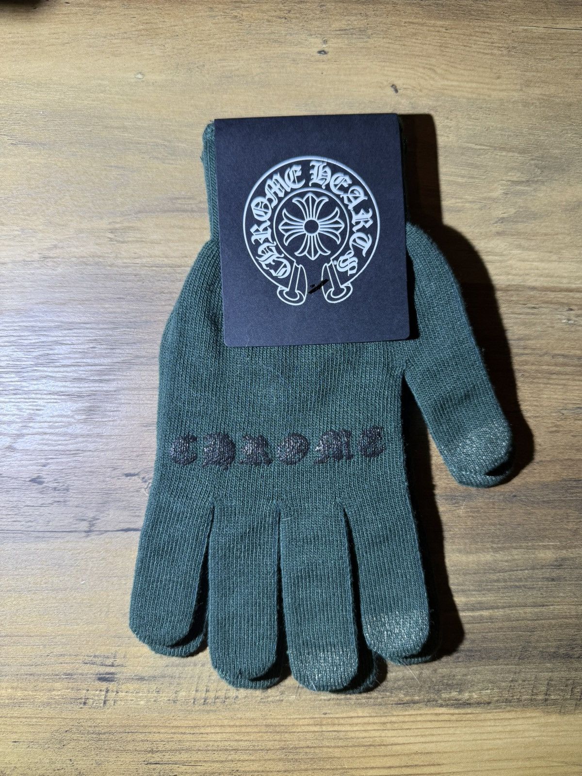 Chrome Hearts Chrome Hearts Green CH Plus Gloves Size ONE SIZE - 1 Thumbnail