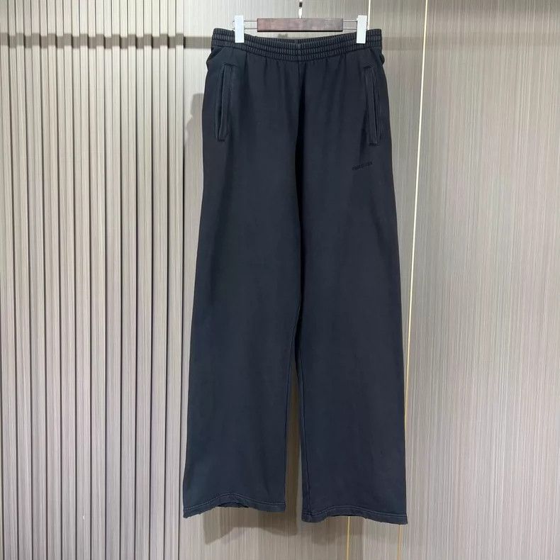 Balenciaga Balenciaga size M Embroidered Alphabet Washed Wide Leg Pan Size US 27 - 1 Thumbnail
