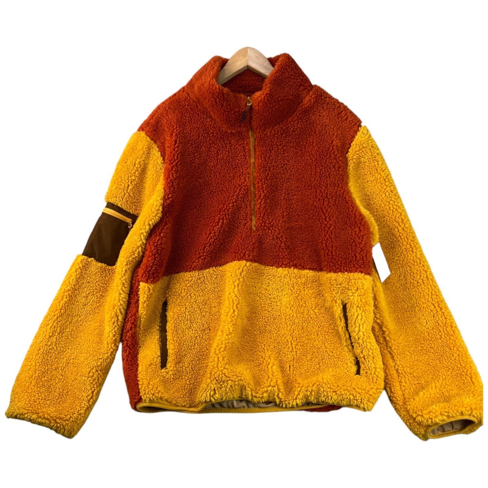 Stoic Stoic Mens MTN Pullover 1/2 Zip Sherpa Rust Yellow Fleece Lg Size US L / EU 52-54 / 3 - 2 Thumbnail