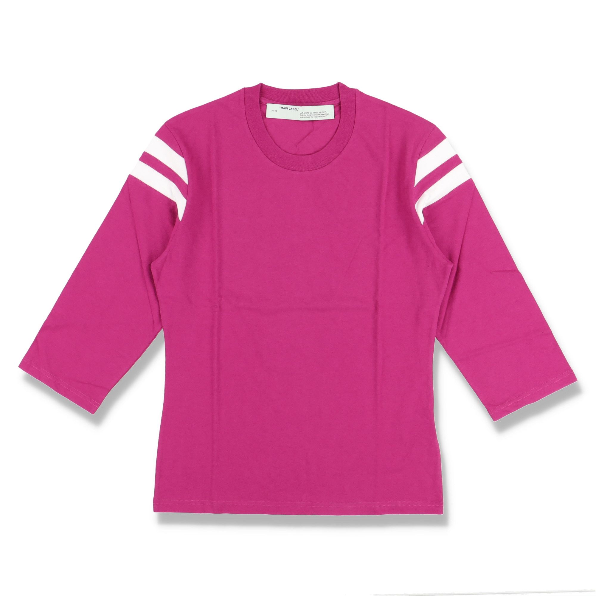 Off-White Pink Varsity 3/4 Sleeve T-shirt Size M / US 6-8 / IT 42-44 - 1 Thumbnail