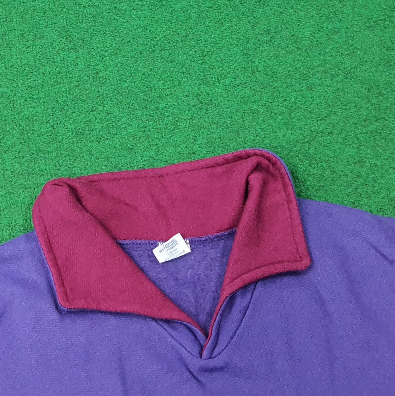 Vintage Vintage 90s Blue Ocean Polo Collar Pullover C268N14 Size US L / EU 52-54 / 3 - 4 Thumbnail
