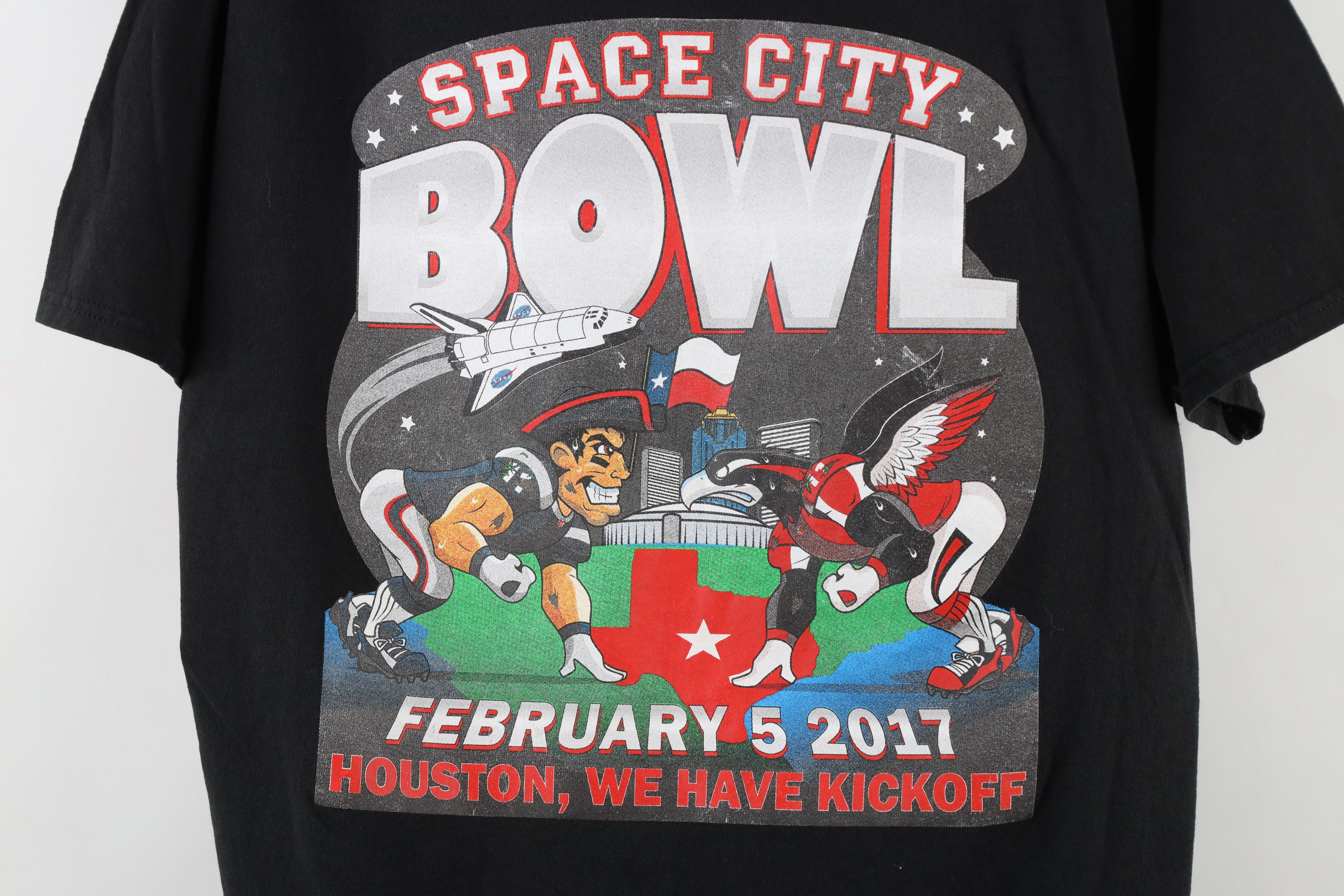 Vintage Y2K City Bowl 2017 Super Bowl Patriots vs Falcons T-Shirt Size US L / EU 52-54 / 3 - 4 Thumbnail