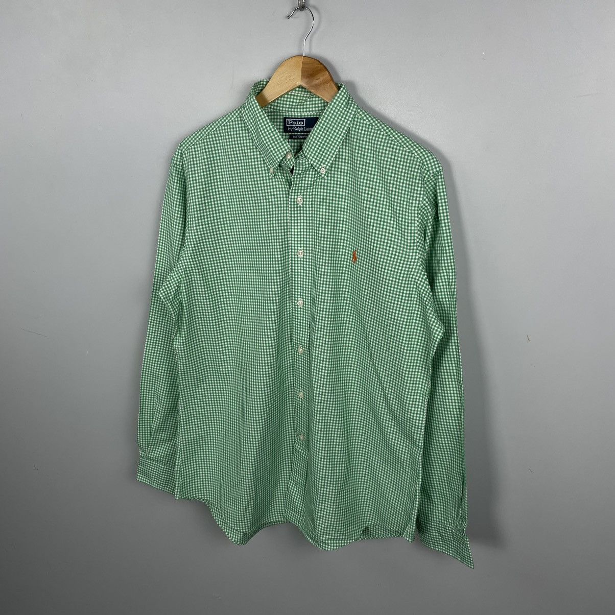 Polo Ralph Lauren Vintage 90’s Polo Ralph Lauren Green Shirt Button Up size L Size US L / EU 52-54 / 3 - 3 Thumbnail