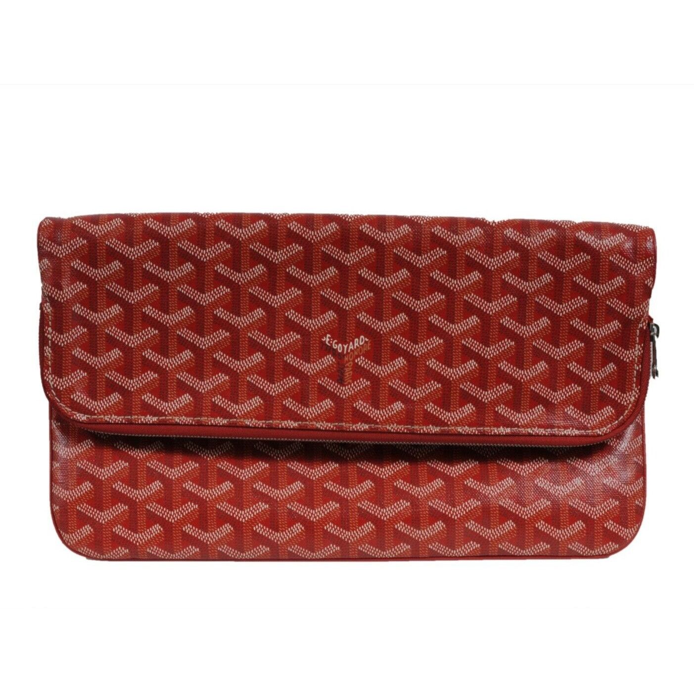 Goyard Saint Marie Clutch Bag Red Coated Canvas - 02250 Size ONE SIZE - 17 Thumbnail