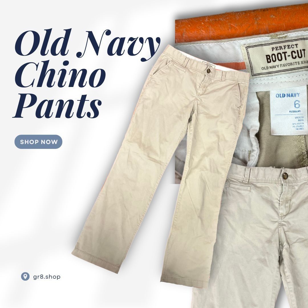 Old Navy Old Navy Women’s Chino Pants Size 6 Khaki Casual Work Slacks Size 28" / US 6 / IT 42 - 1 Thumbnail