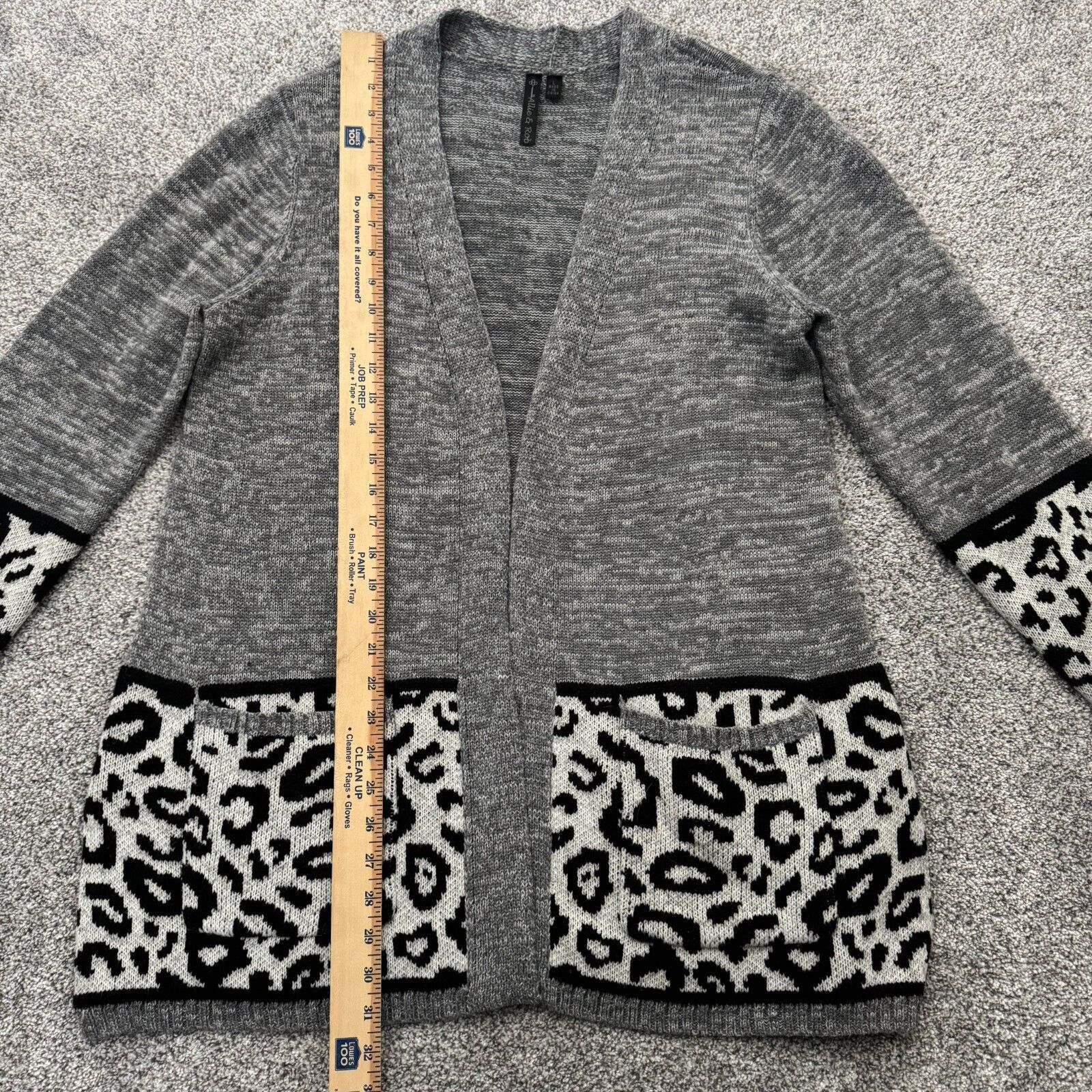 Other Allie & Rob Cardigan Sweater Womens Large Leopard Print Cozy Size L / US 10 / IT 46 - 3 Thumbnail