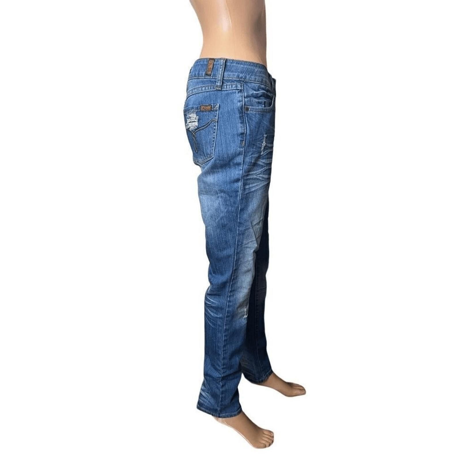 Other ZD premium denim sz 9 Y2K whisker wash relaxed fit Size 29" - 4 Thumbnail