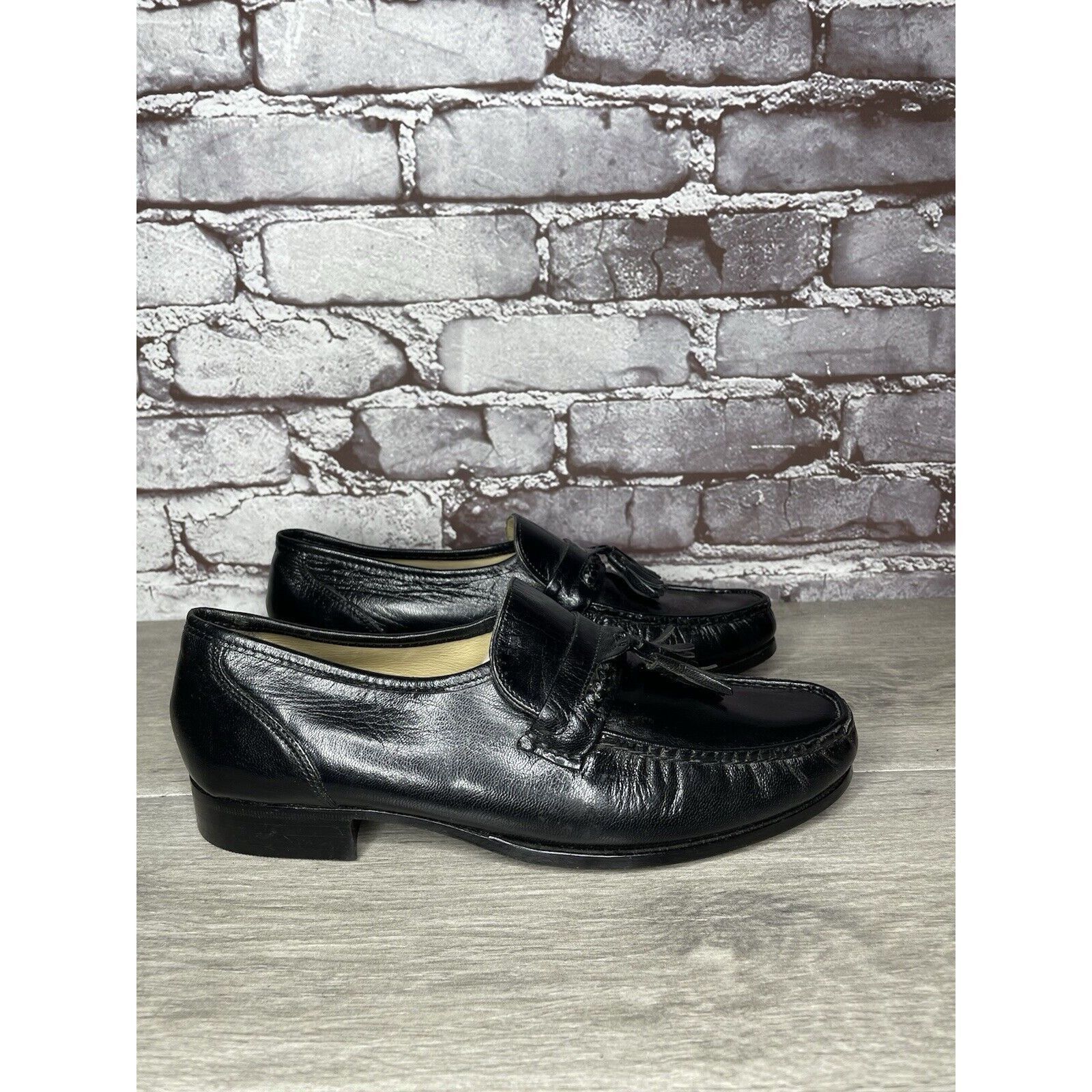 Nunn Bush Nunn Bush Black Leather Slip On Tassel Loafers Dress Shoes M Size US 7.5 / EU 40-41 - 10 Thumbnail