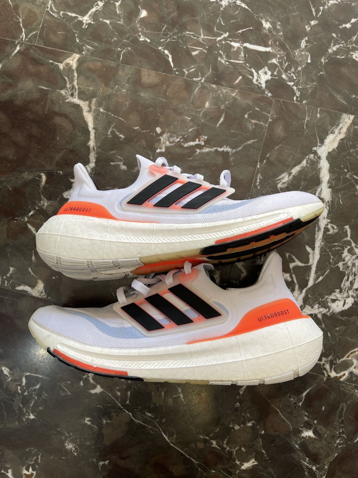 image of Adidas Ultraboost Light Shoes in White, Men's (Size 9.5)