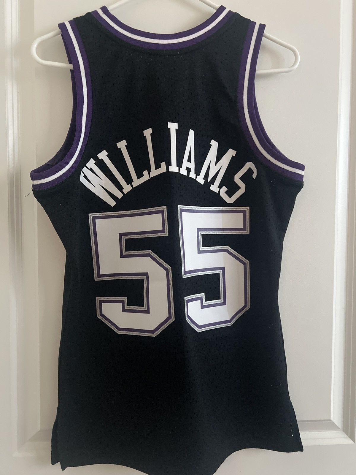 image of Nba Mitchell & Ness Jersey in Black, Men's (Size Small)