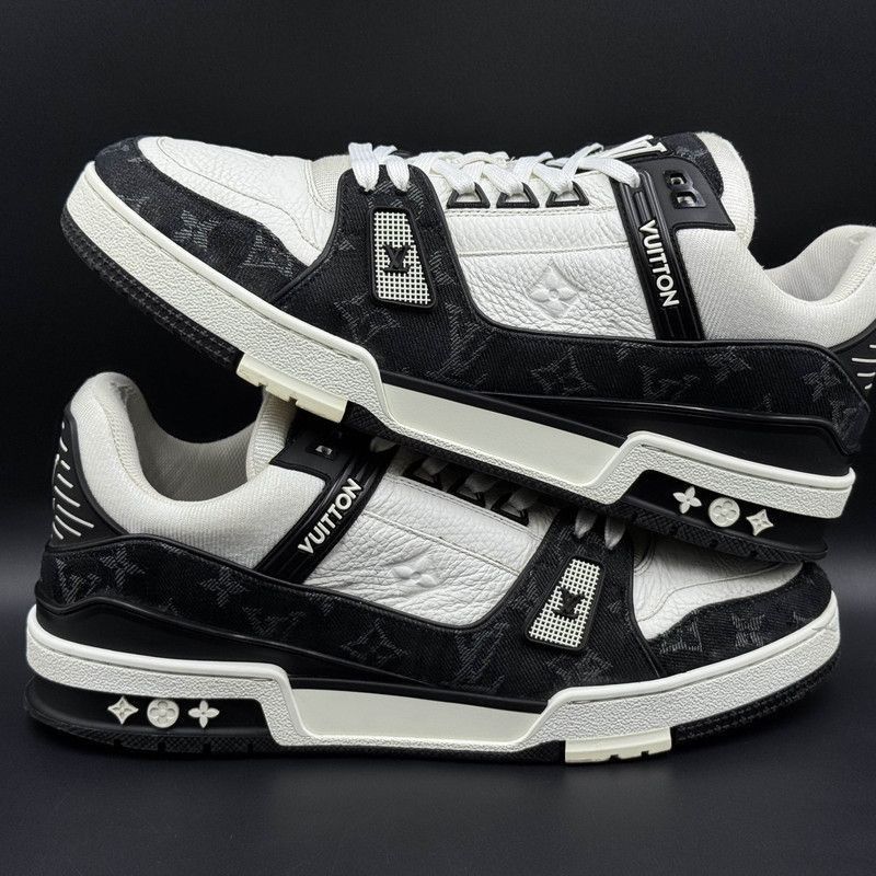 Louis Vuitton Louis Vuitton Panda Print Low-Top Sneakers -2508 Size US 9.5 / EU 42-43 - 6 Thumbnail