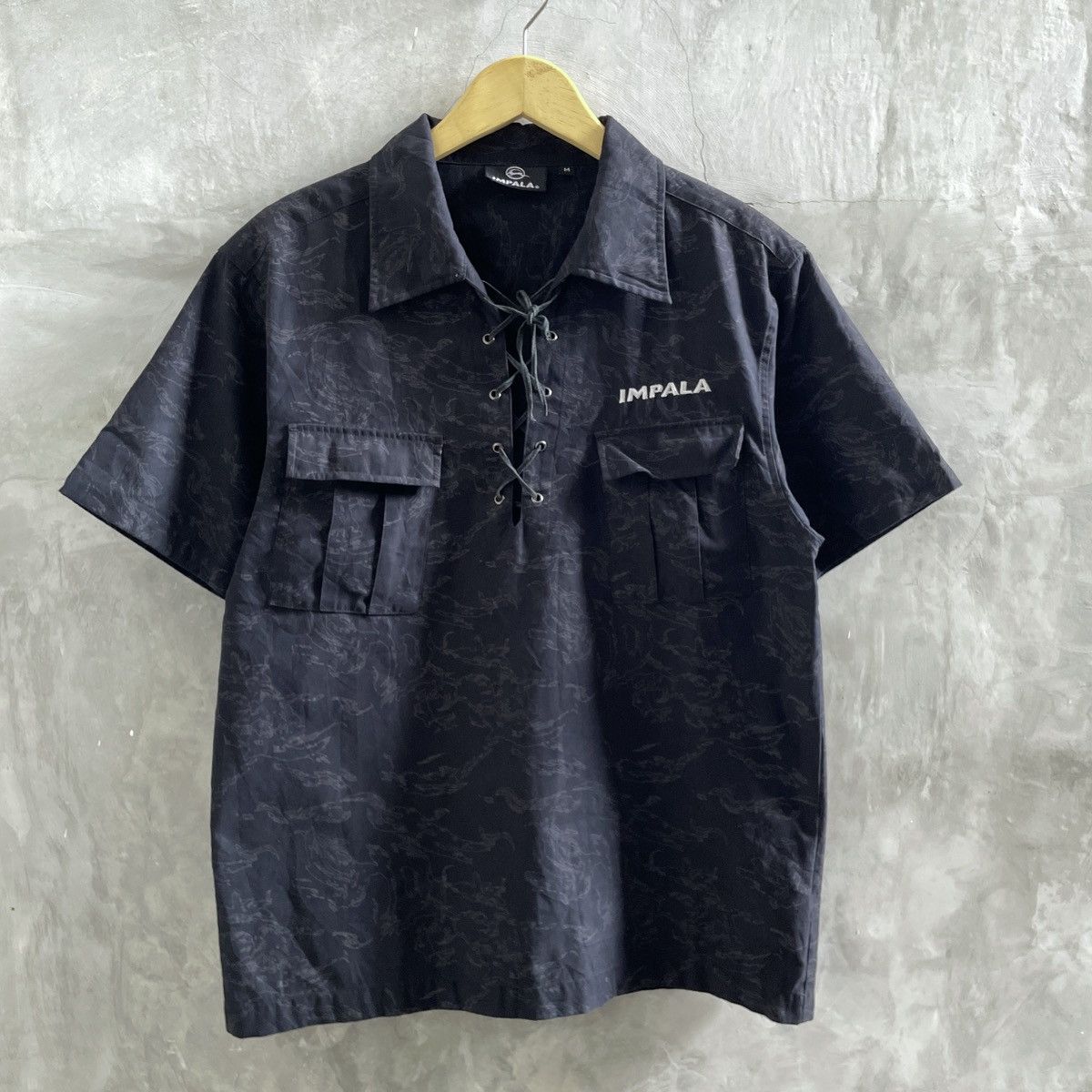 If Six Was Nine 🔥Impala Y2K Pattern lace up shirt Size US M / EU 48-50 / 2 - 1 Thumbnail