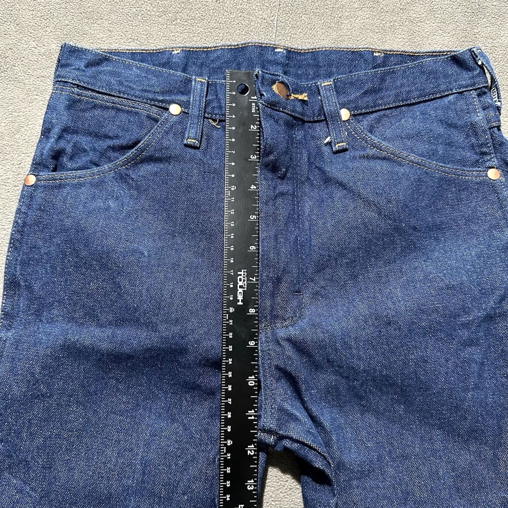 Wrangler Wrangler Jeans Men 31x34 Slim Fit Blue Western Cowboy Cut - Good Condition Size US 31 - 8 Thumbnail