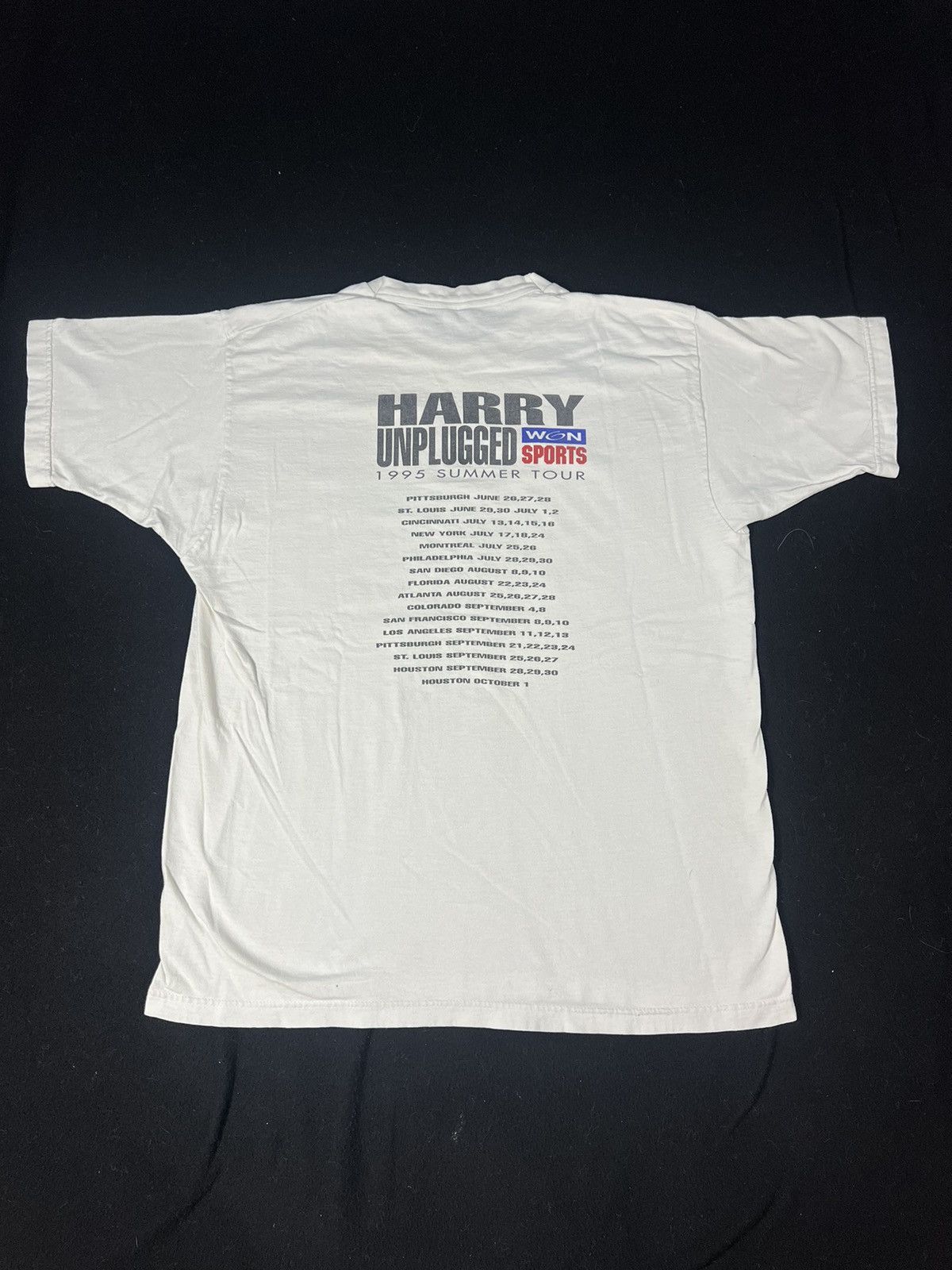Band Tees Vintage 1995 Harry Caray Unplugged Tour Art Graphic Band Tee Size US XL / EU 56 / 4 - 3 Thumbnail