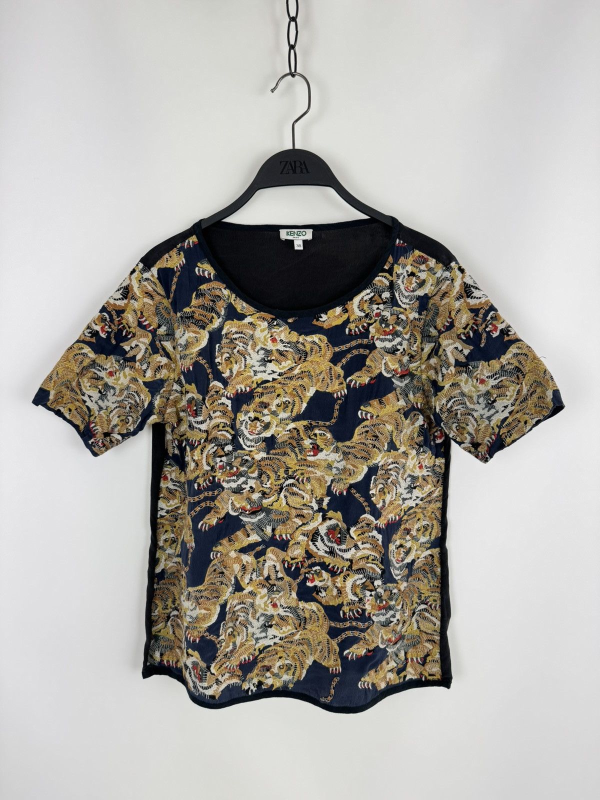 Kenzo Kenzo Paris Embroidery Tiger Multi Logo T-Shirt Size S / US 4 / IT 40 - 3 Thumbnail