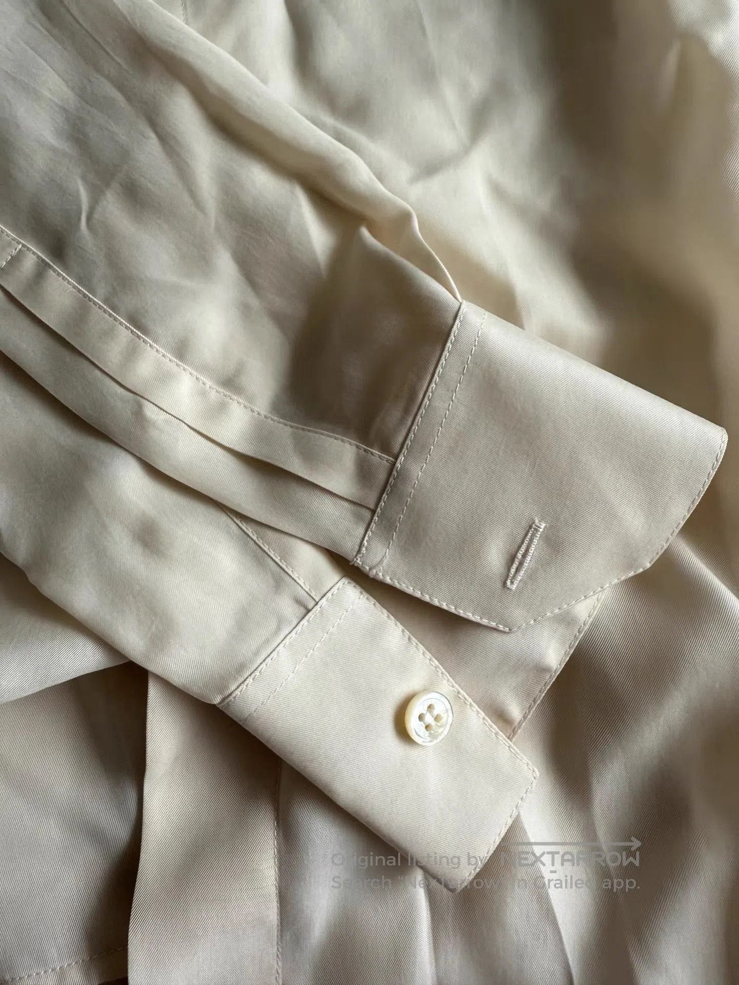 Saint Laurent Paris Beige Long Sleeve Button-Up Shirt Size M. Size US M / EU 48-50 / 2 - 5 Thumbnail