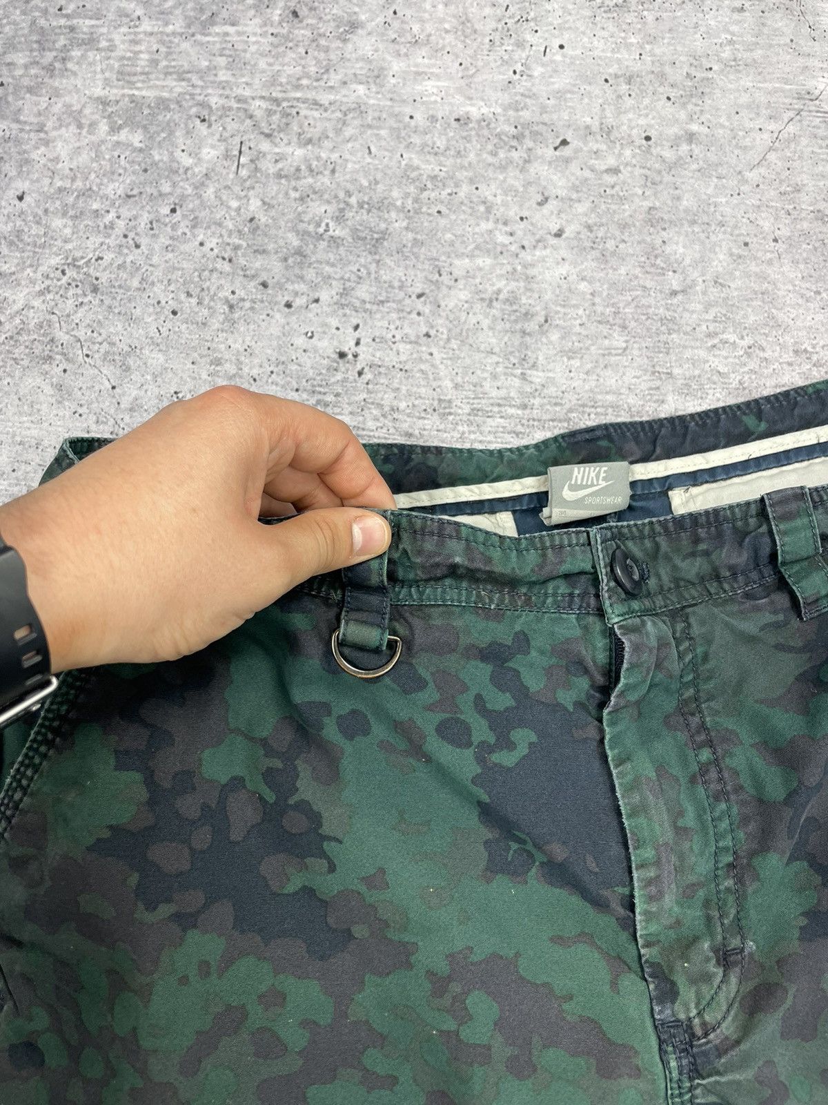 Nike Vintage Nike 90’s Y2K Style Drill Military Cargo Shorts Size US 34 / EU 50 - 11 Thumbnail