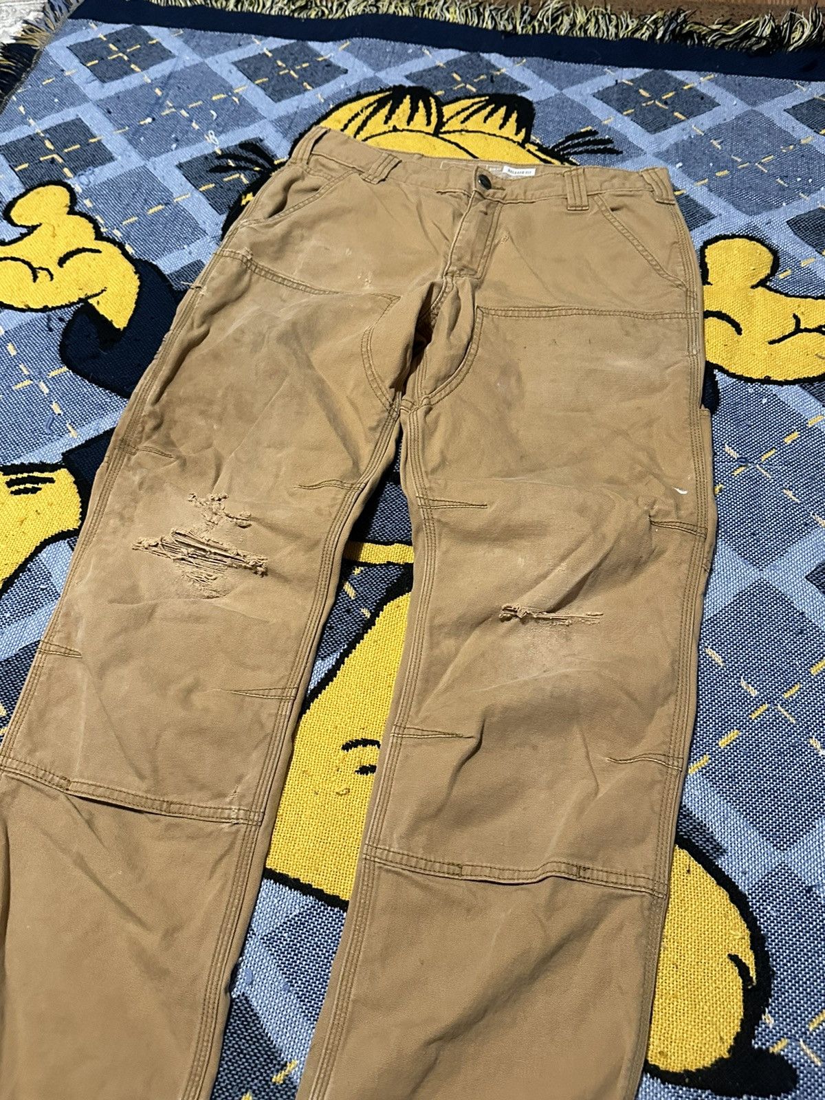 Carhartt Vintage Thrashed Carhartt Double Knee Size US 31 - 2 Thumbnail