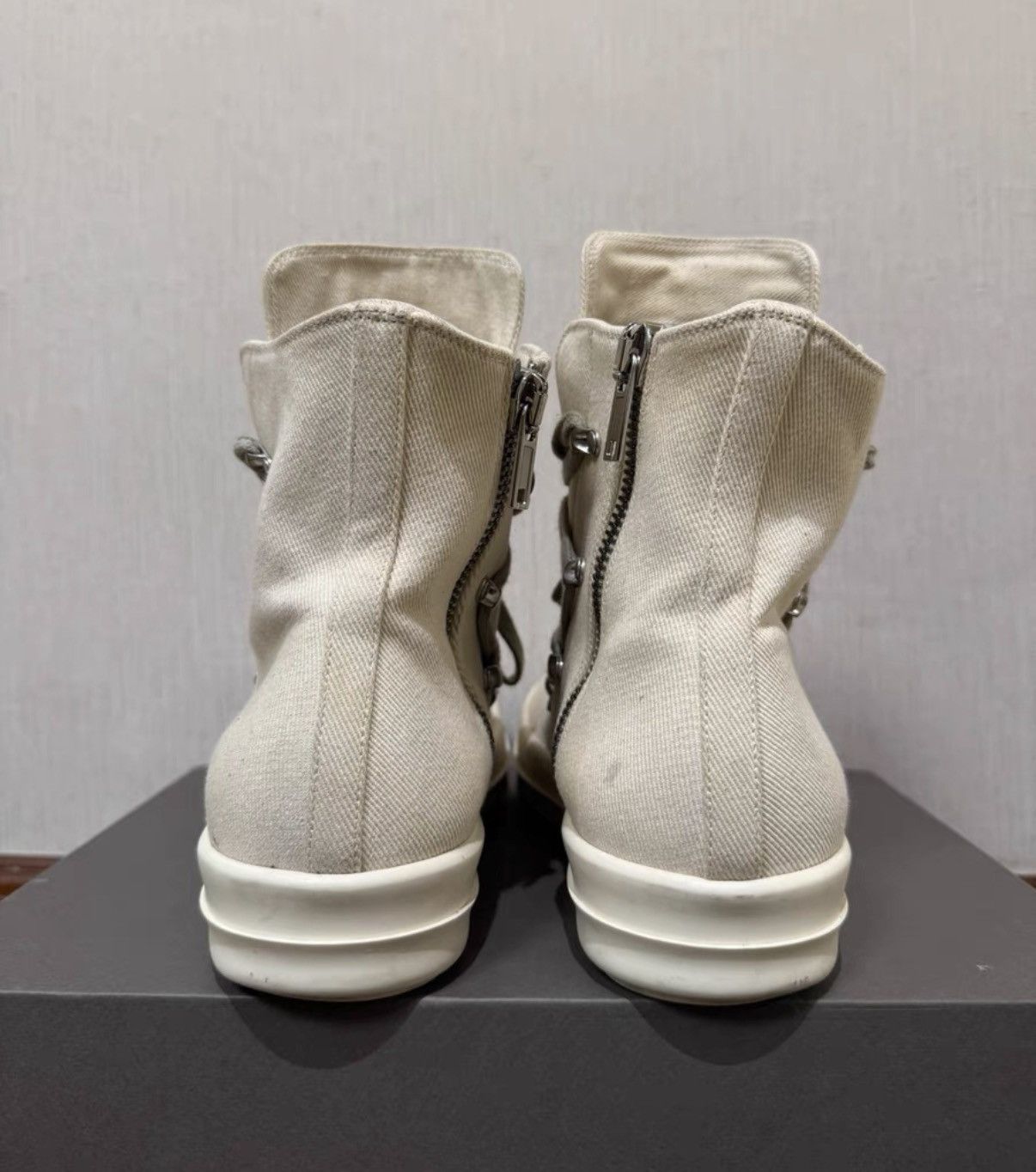 Rick Owens Rick Owens DRKSHDW Pentagram Lace-Up "Milk White" Sneakers Size US 8 / EU 41 - 4 Thumbnail