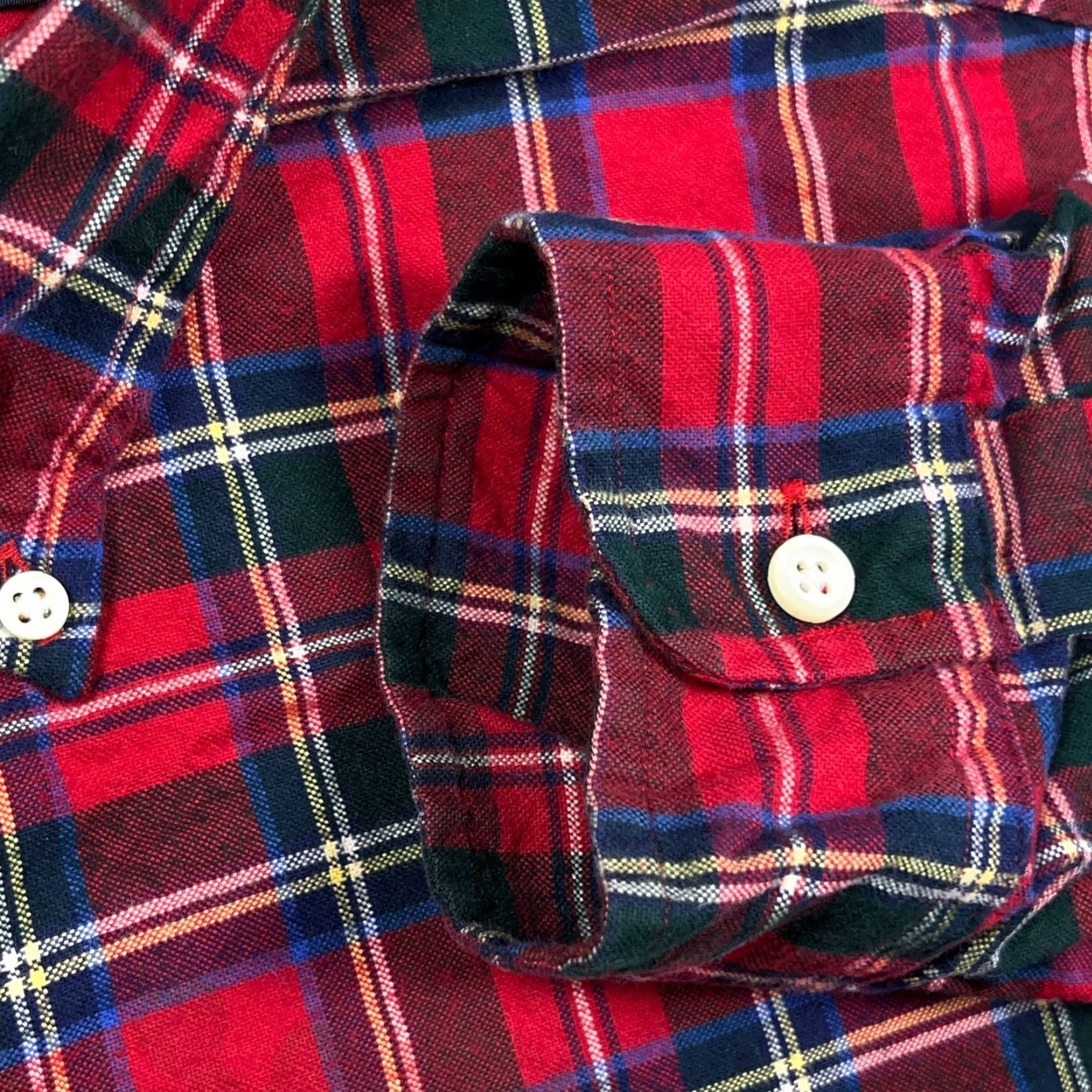 Ralph Lauren Ralph Lauren Button-Up Shirt Men XL Plaid Red Green Oxford Cloth Custom Fit Shirt Size US XL / EU 56 / 4 - 7 Thumbnail