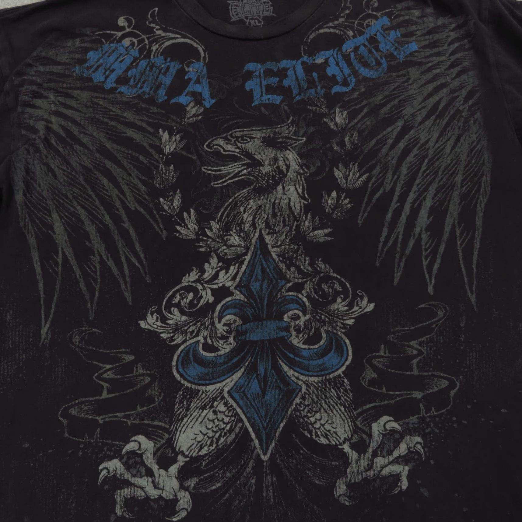 Vintage VTG MMA Elite Shirt Men XL Y2K Skater Grunge Goth Wings Logo Faded Pinkman Tee Size US XL / EU 56 / 4 - 2 Thumbnail