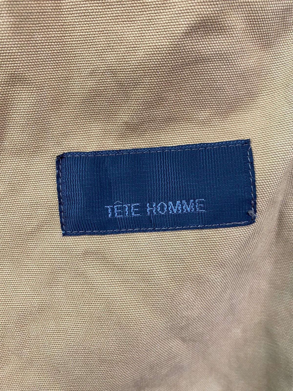 Vintage Vtg 90s TETE HOMME coated brown jacket Size US M / EU 48-50 / 2 - 5 Thumbnail