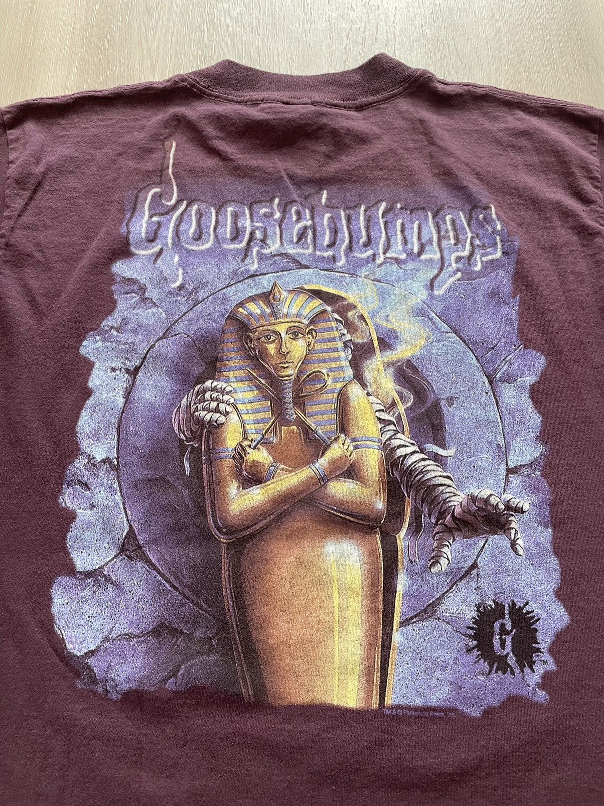 Hypebeast × Vintage Vintage 90s Goosebumps Mummy Glow In The Dark Shirt Youth XL Size US S / EU 44-46 / 1 - 2 Thumbnail