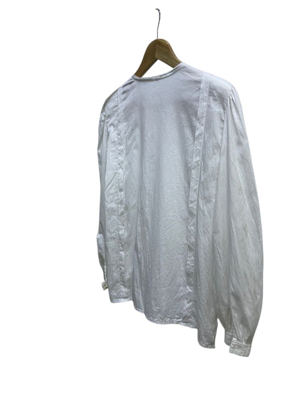 Dior Vintage Cristian Dior White Cotton Blouse Size M / US 6-8 / IT 42-44 - 4 Thumbnail