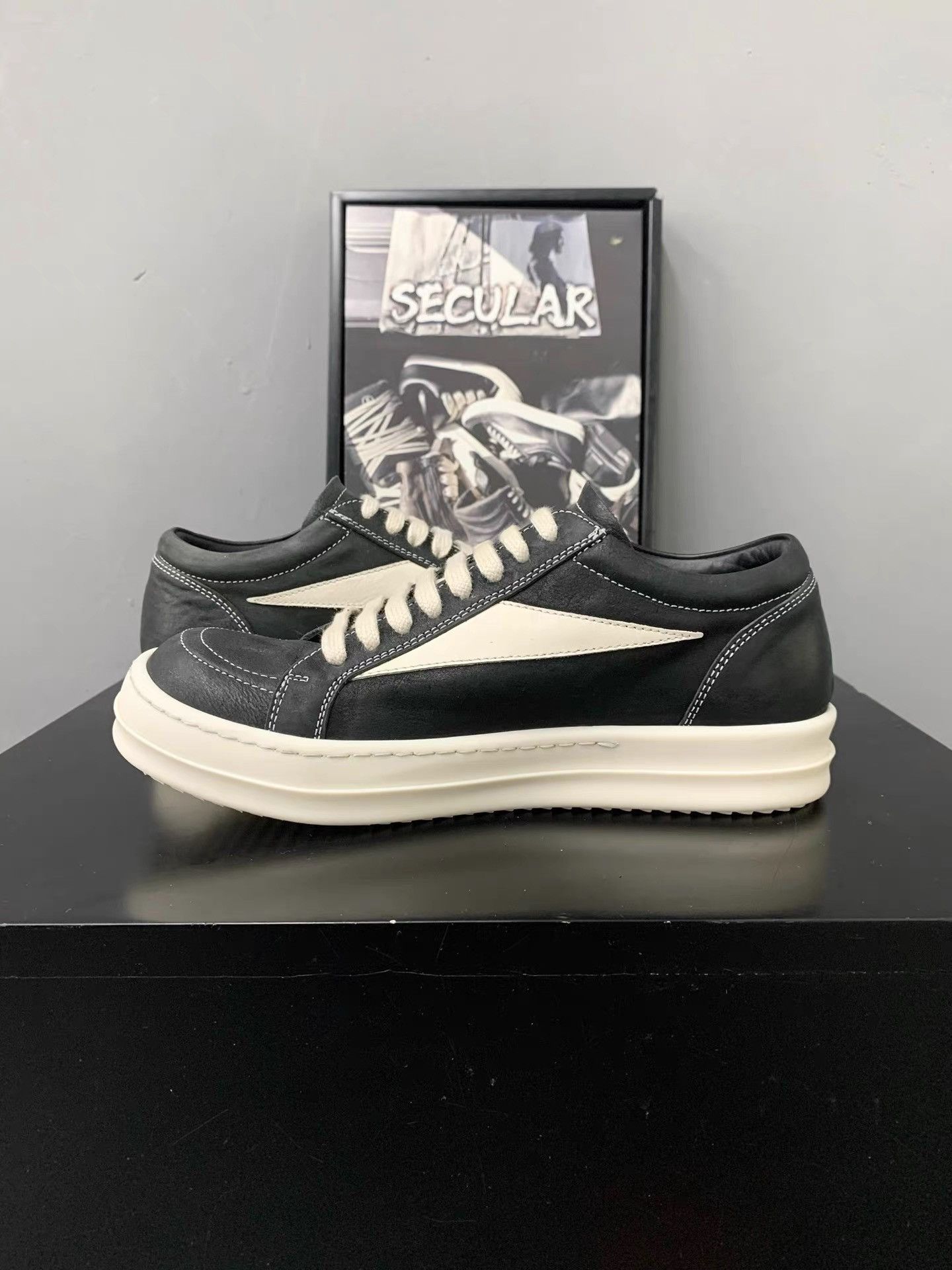 Rick Owens Rick Owens 24SS Mainline Leather Vans K34 Size US 7 / IT 37 - 6 Thumbnail