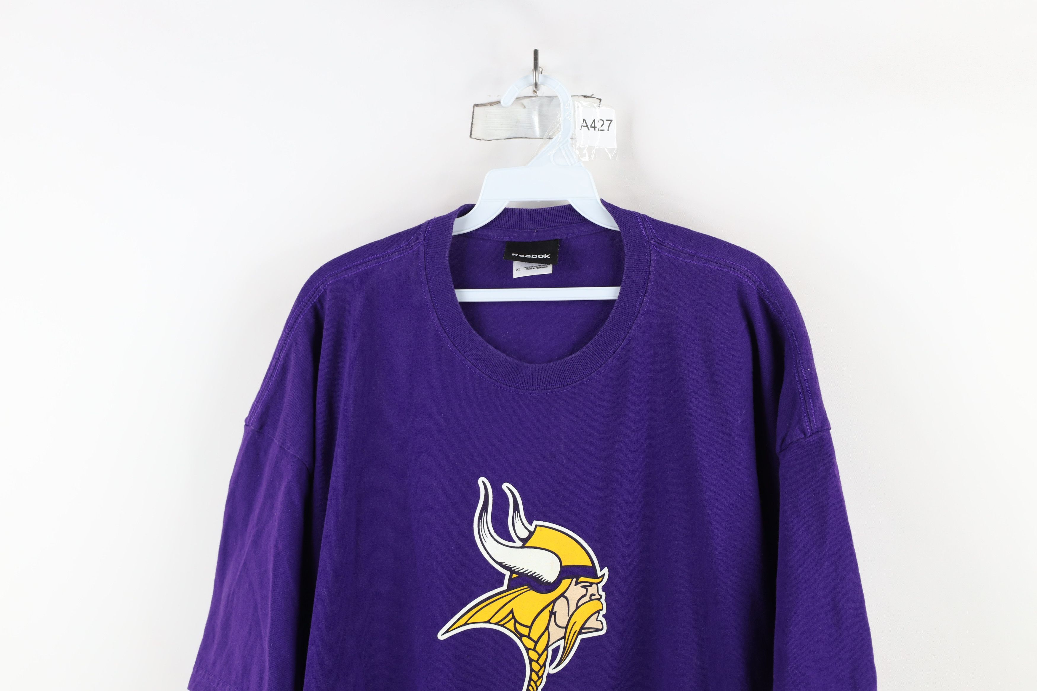 Reebok × Vintage Vintage Reebok Minnesota Vikings Football Jersey T-Shirt Size US XL / EU 56 / 4 - 2 Thumbnail