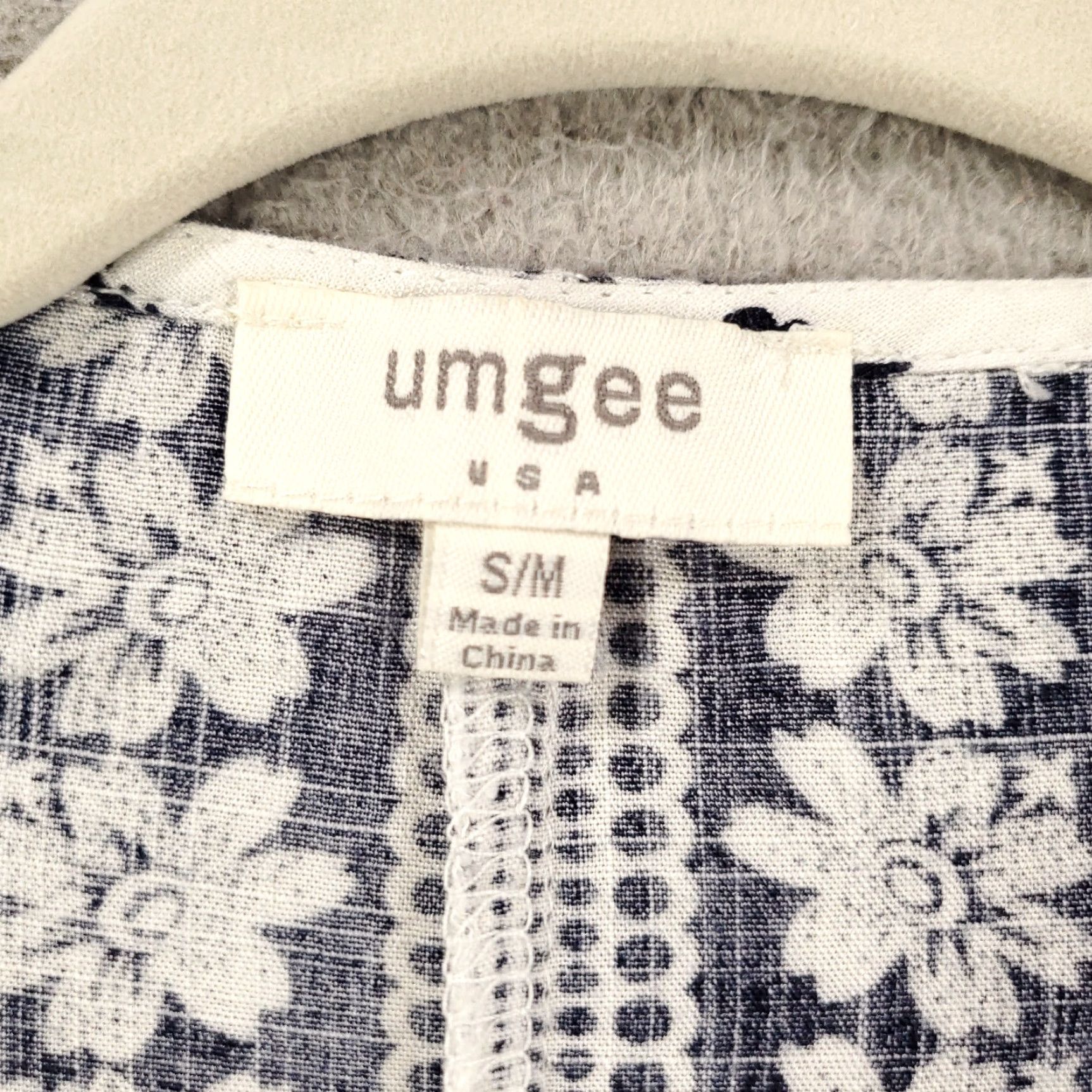 Vintage UMGEE Cardigan Small Medium Black White Floral Design Open Front Flowey Modern Size M / US 6-8 / IT 42-44 - 5 Thumbnail