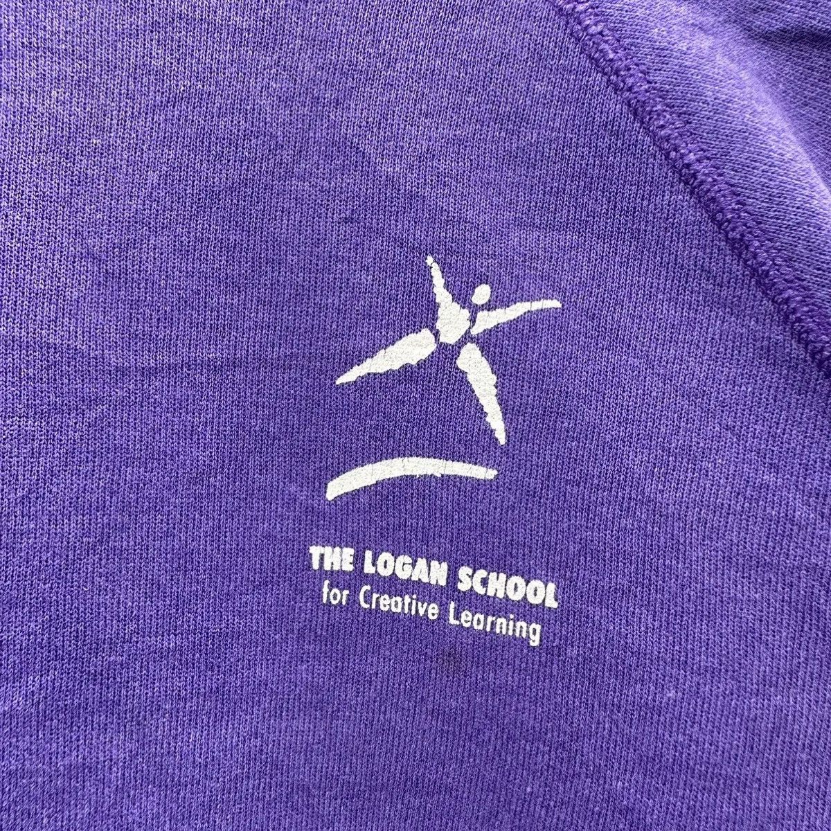 Vintage Vintage 80s logan school sweatshirt pullover Size US M / EU 48-50 / 2 - 2 Thumbnail