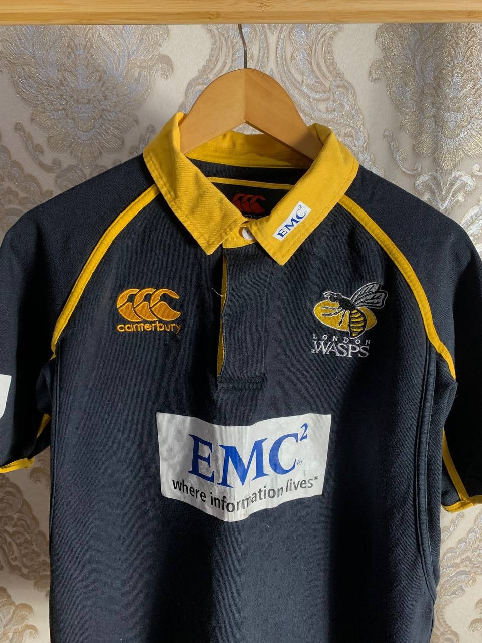 Canterbury of New Zealand Vintage Canterbury London Wasps Retro Rugby Jersey 90s Y2K Size US L / EU 52-54 / 3 - 2 Thumbnail