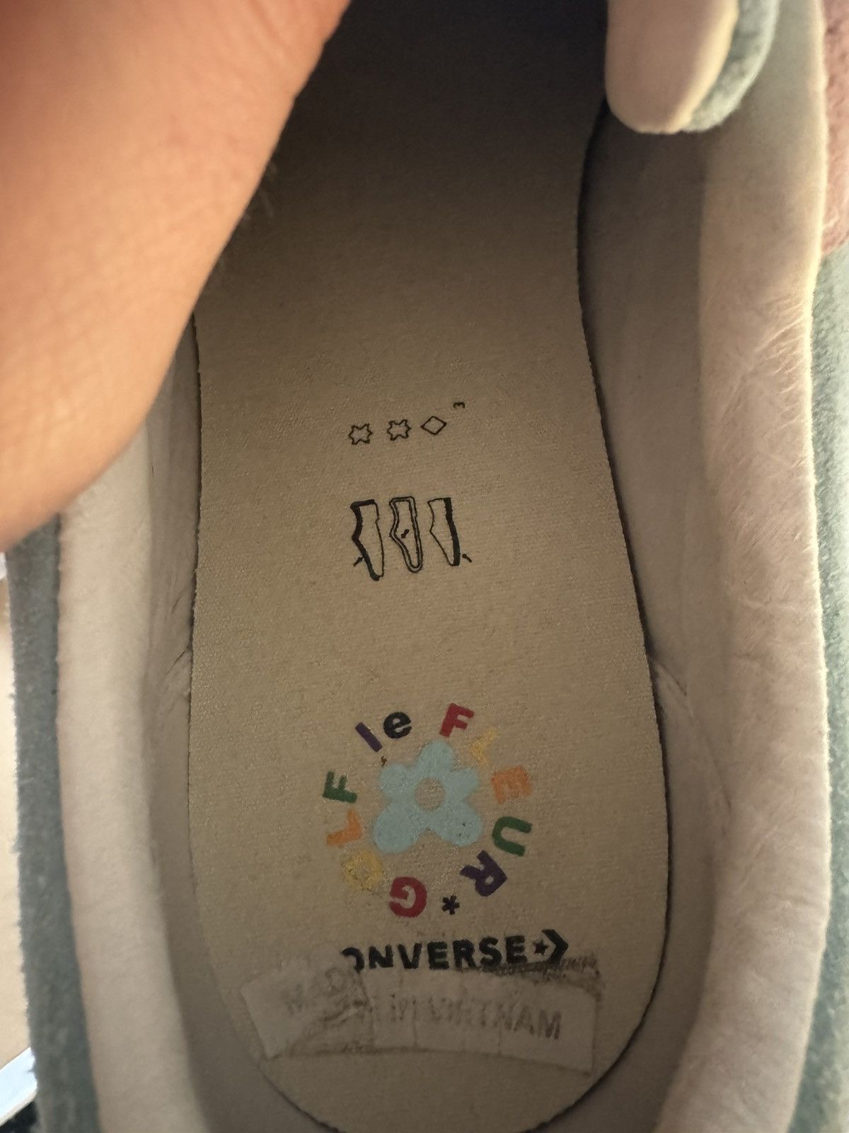 Converse × Golf le Fleur Converse One Star Ox Light Blue Pink Size US 10.5 / EU 43-44 - 12 Thumbnail