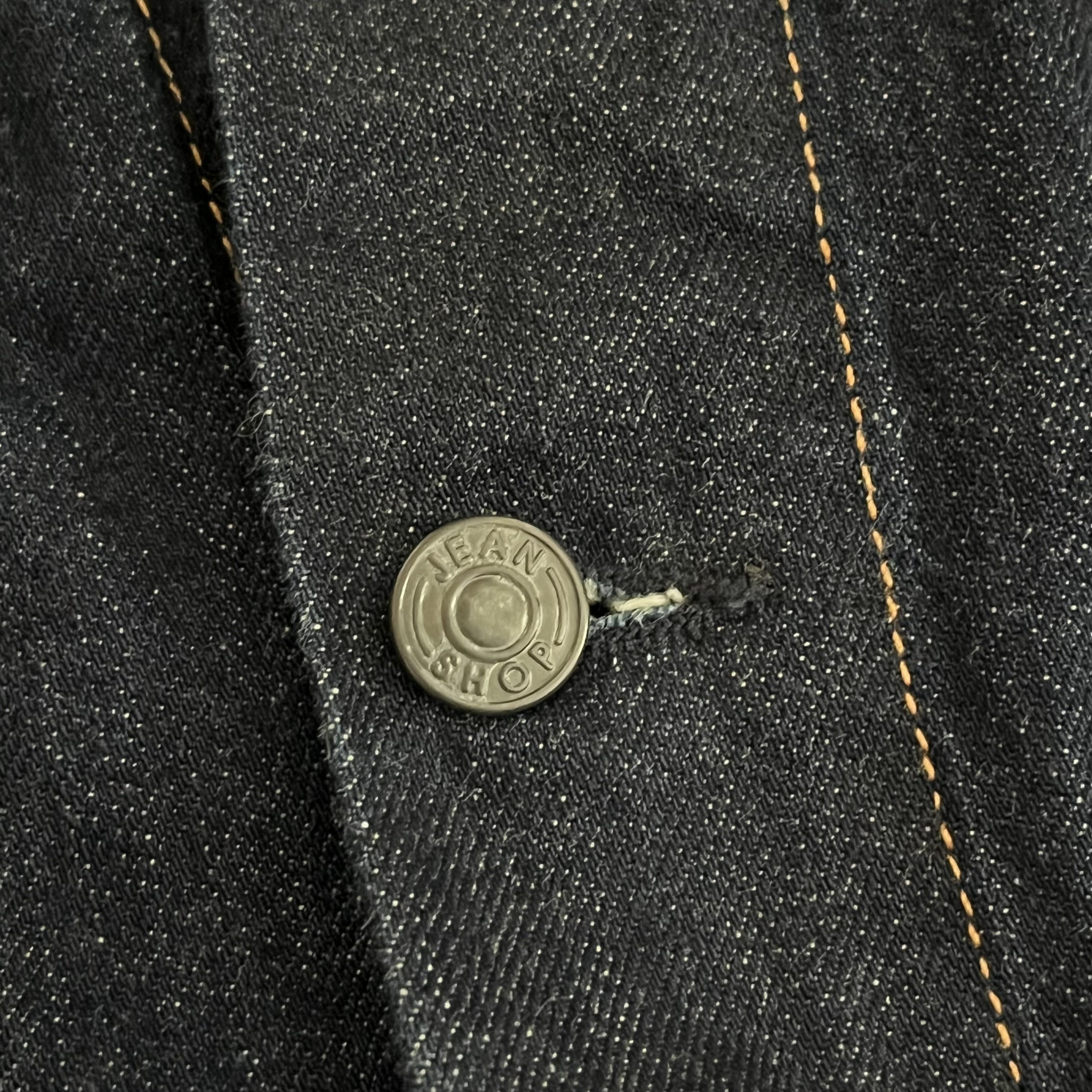 Jean Shop JEAN SHOP - RAW DENIM SELVEDGE TYPE III JACKET MADE IN USA Size US XL / EU 56 / 4 - 4 Thumbnail