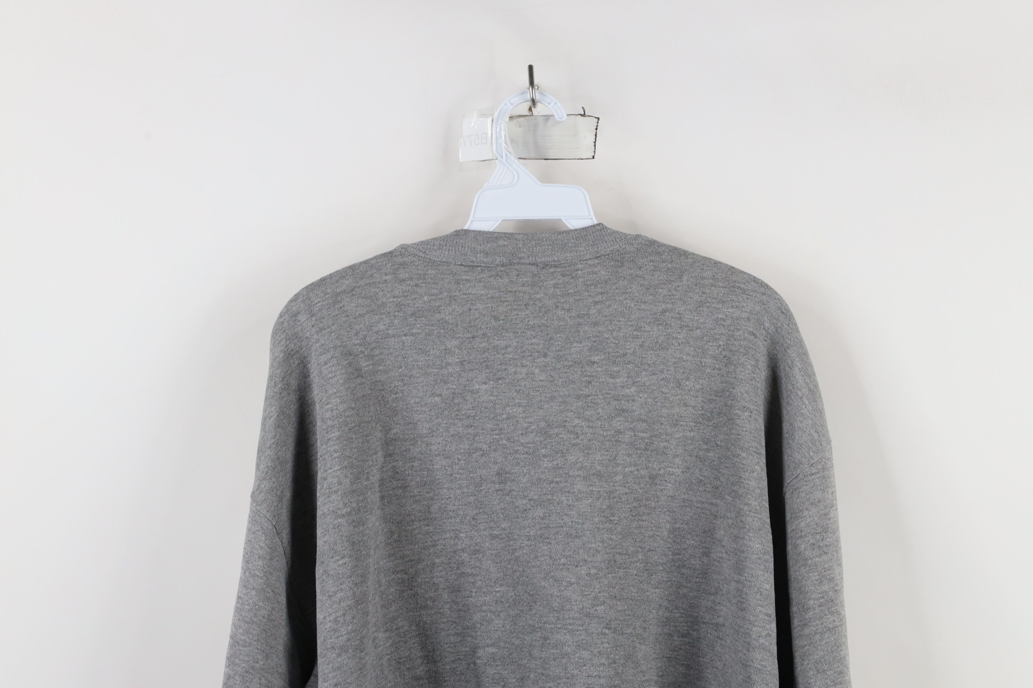 Vintage Vintage 90s Streetwear Crewneck Sweatshirt Heather Gray USA Size US XL / EU 56 / 4 - 10 Thumbnail