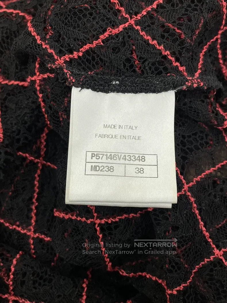 Chanel Chanel Forest Series Red Heavy Industry Lace Twill Pattern Size XS / US 0-2 / IT 36-38 - 6 Thumbnail