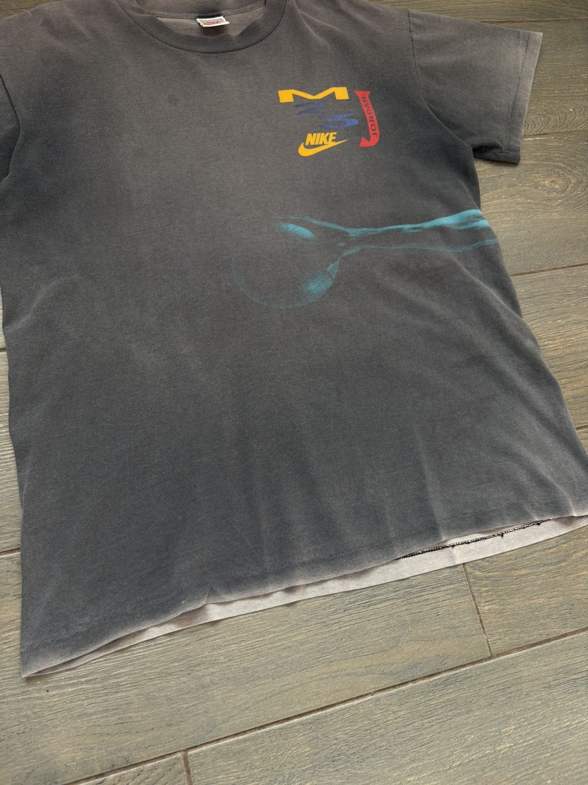 Nike VTG 90's Nike Jordan 23 Double Sided Single Stitch T-Shirt Size US L / EU 52-54 / 3 - 11 Thumbnail