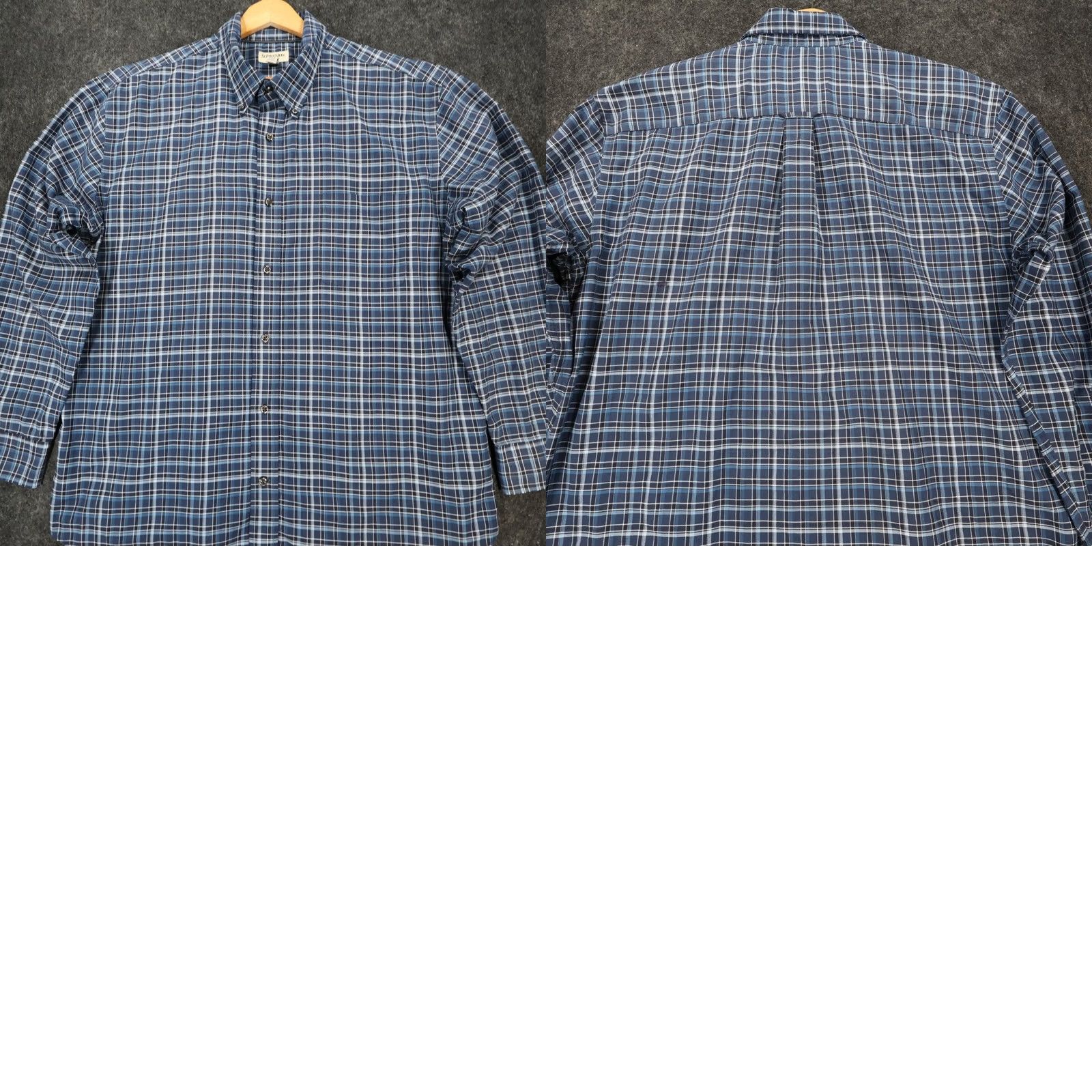 Vintage St. John's Bay Shirt Mens XL Blue Plaid Long Sleeve Button Up Iron Free Size US XL / EU 56 / 4 - 8 Thumbnail