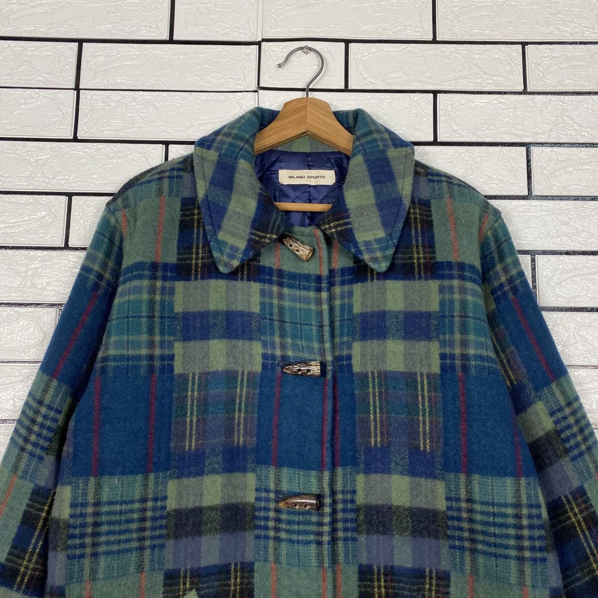 Issey Miyake 📌Vintage Wool Jacket Tartan Design Milano Sports Size US M / EU 48-50 / 2 - 4 Thumbnail