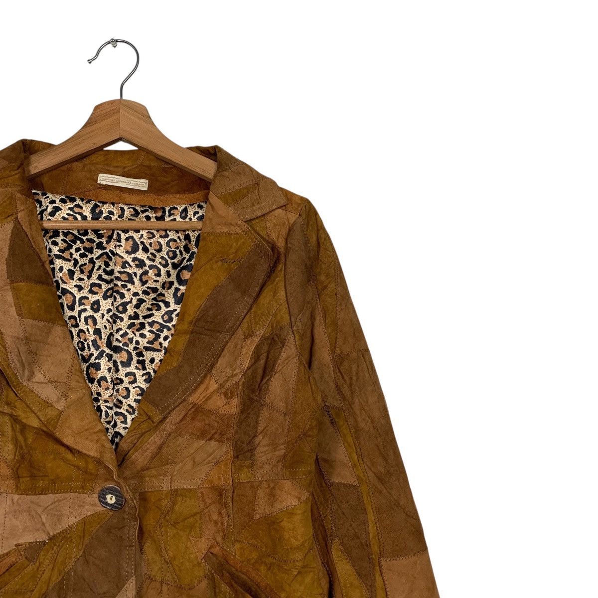 Japanese Brand Another Important Culture Geometric Design Leather Jacket Size M / US 6-8 / IT 42-44 - 5 Thumbnail