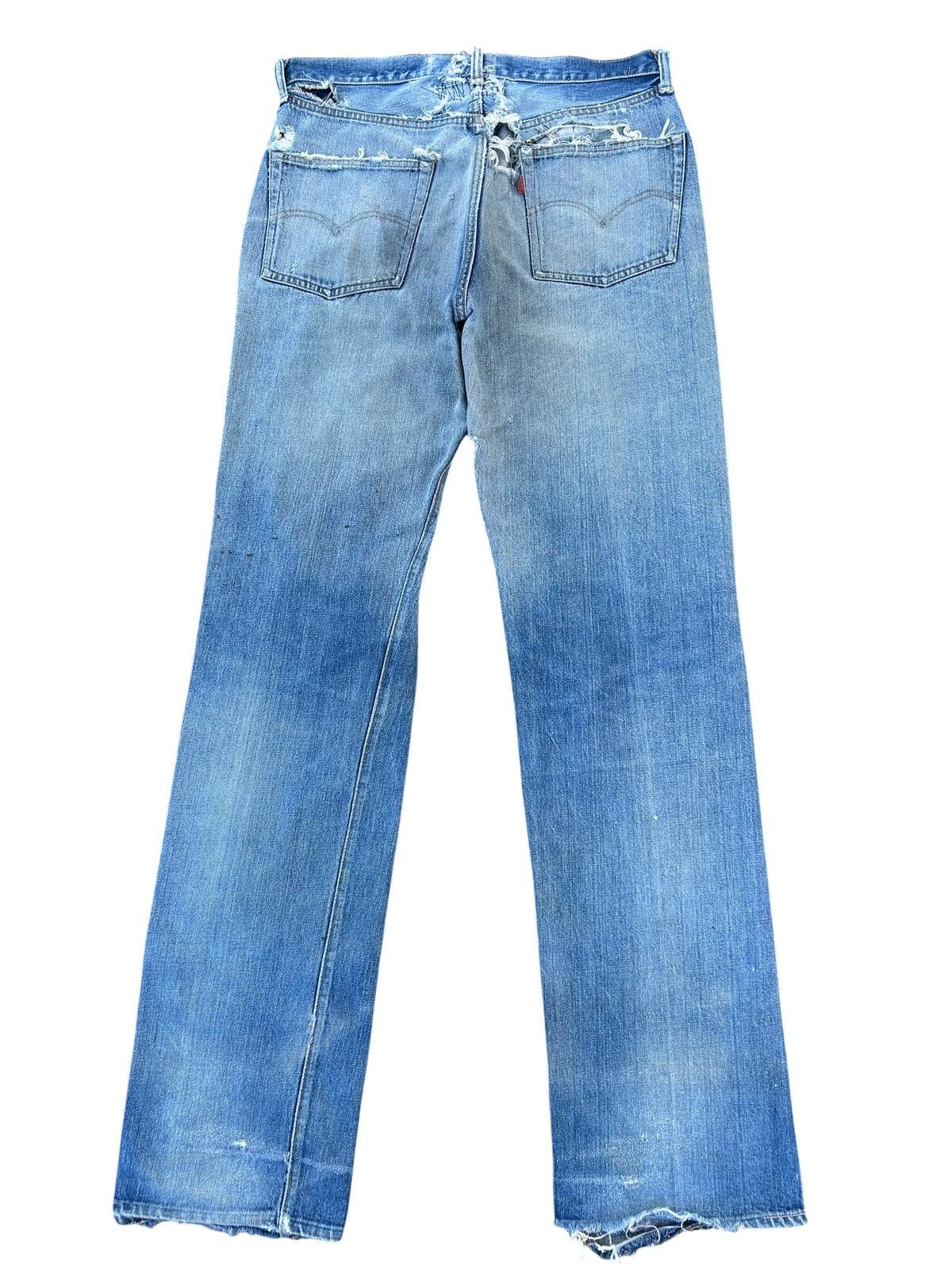 Levi's 60s-70s THRASHED Vintage Levis 6 Big E Denim Jeans Size US 33 - 4 Thumbnail