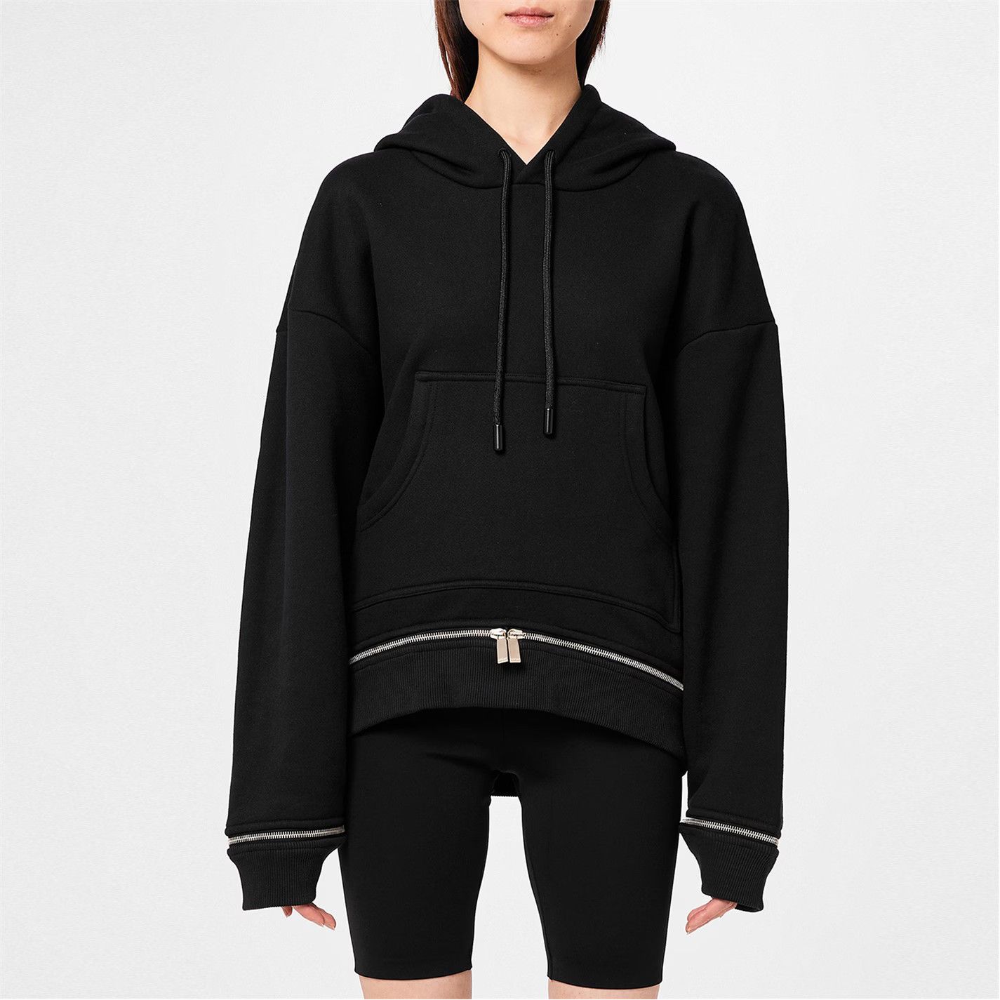 Off-White o1g2r1mq1224 Hoodie in Black Size XS / US 0-2 / IT 36-38 - 3 Thumbnail